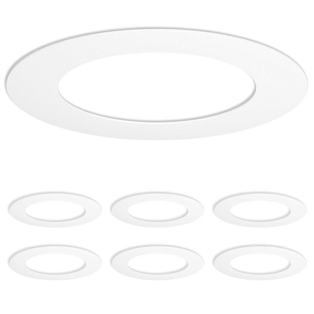 Amico Goof Ring with 8.6-inch outer diameter hides drywall around recessed lights