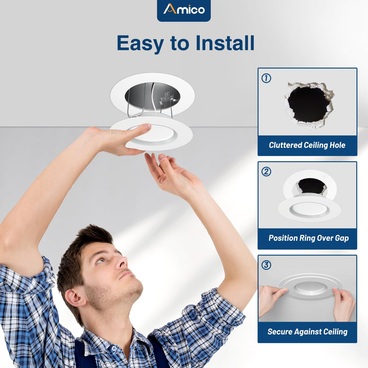 Amico Goof Ring installs without tools for a quick, clean upgrade