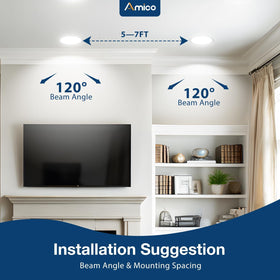 IC-rated canless downlight for safer installation near insulation.