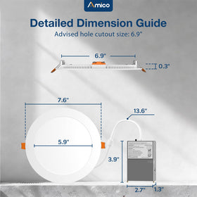 Amico large panel helps cover old 6 inch hole without extra drywall