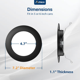 Amico LED can light delivering 1050LM brightness with energy efficiency.