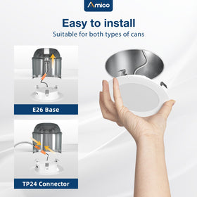 Amico LED can light 700 lumens at 7W delivers bright, energy-efficient lighting.