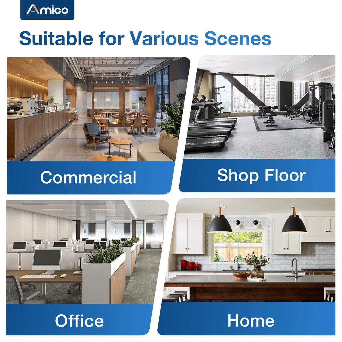 Amico NEMA 5-15R housing suitable for offices and homes