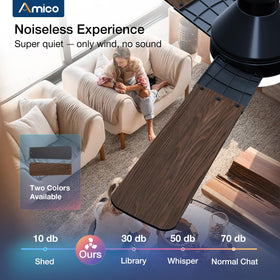 Amico ultra-quiet operation for peaceful bedrooms.