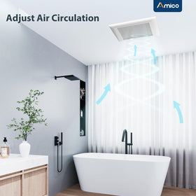Amico 1.5 sones quiet operation maintains a calm space.
