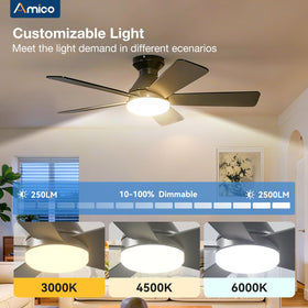 Amico operates quietly at 25dB for bedrooms and workspaces