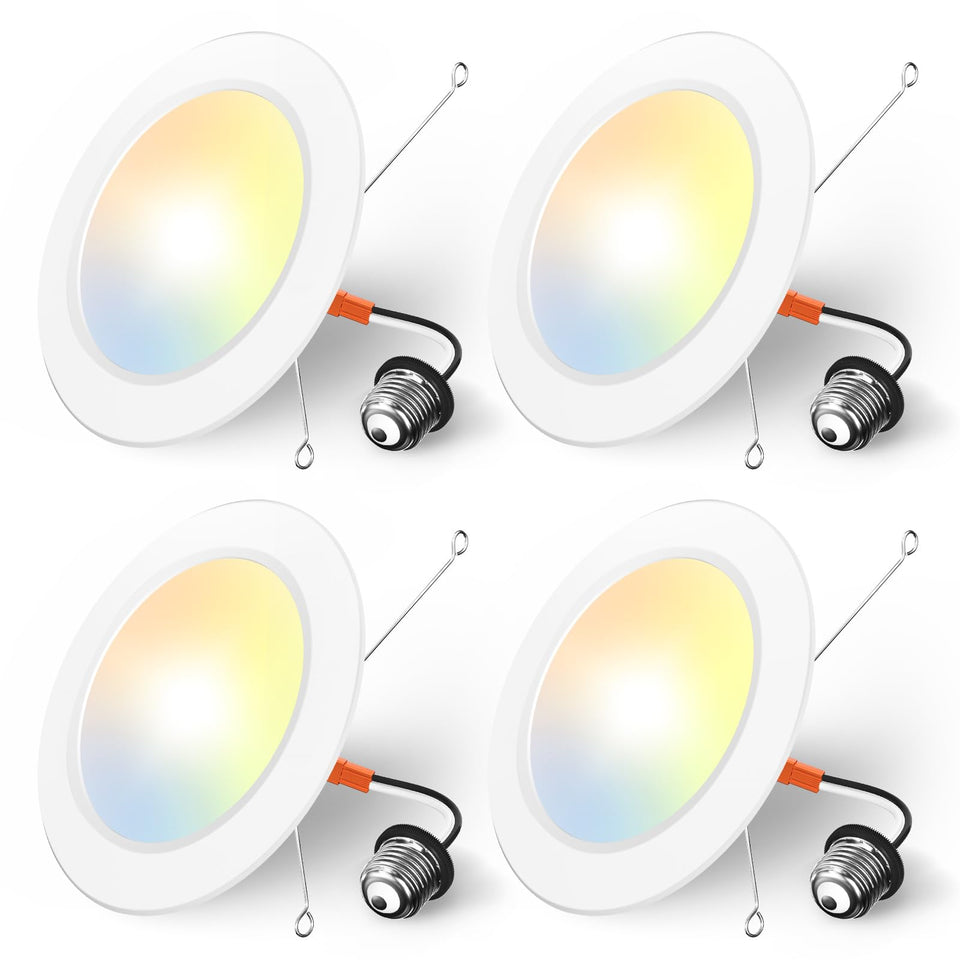 Amico recessed lighting kit for 5/6-inch cans with easy installation.