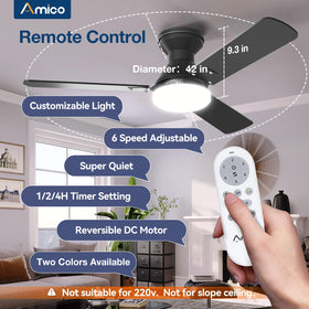 Amico reversible DC motor promotes efficient year-round air circulation