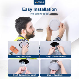 Amico slim recessed light fits tight 2-inch ceiling spaces