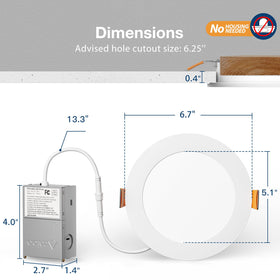 Amico slim wafer downlight ideal for shallow ceilings.