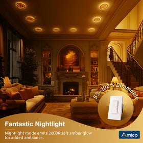 Amico ultra-thin wafer downlight blends cleanly into ceilings