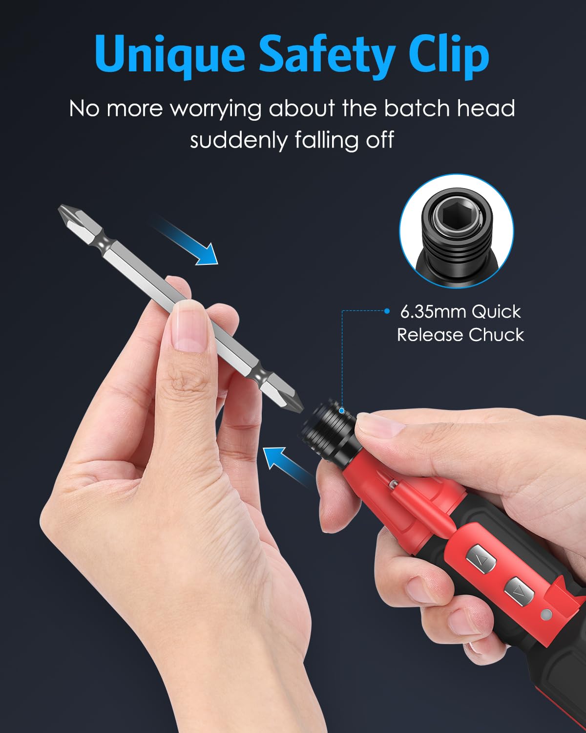 AMIR double-ended Phillips bit for efficient screw driving.