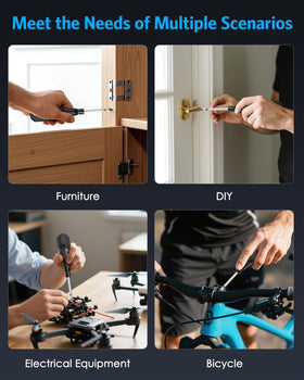AMIR electric screwdriver used for hanging pictures.