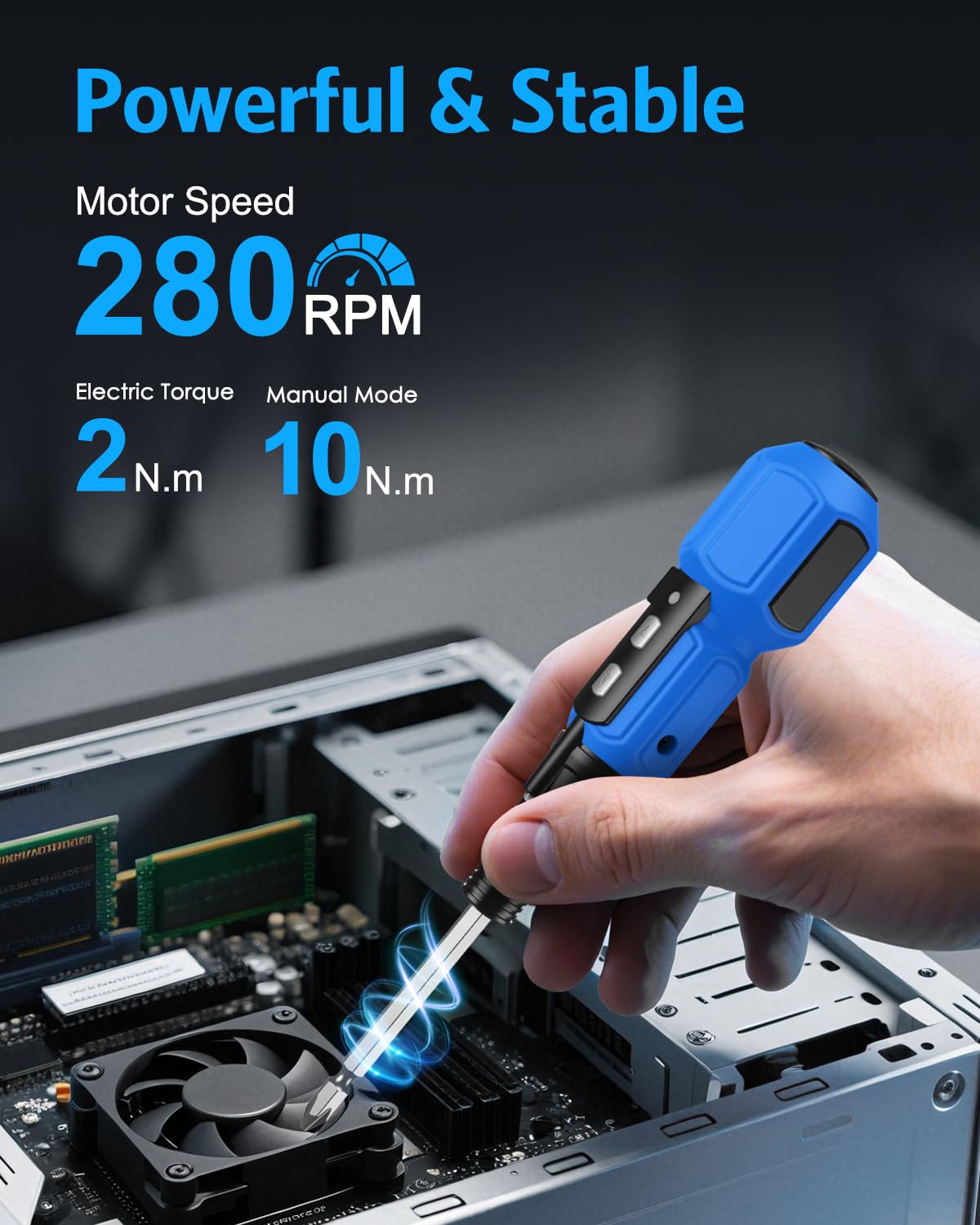AMIR Power Screwdriver 2-in-1 mode for electric and manual use in projects