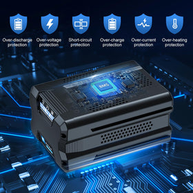 Amityke 80V replacement battery for KB580-06 delivering steady output in outdoor tasks.
