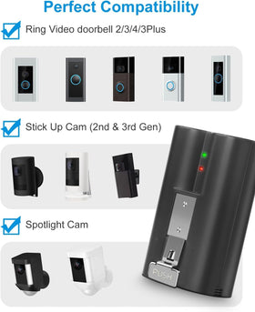 Amityke peephole cam battery 2-pack ensures steady power for entry monitoring.