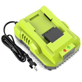 Amityke Rapid Charging OP401 front view showing fast compatibility with Ryobi 40V batteries.