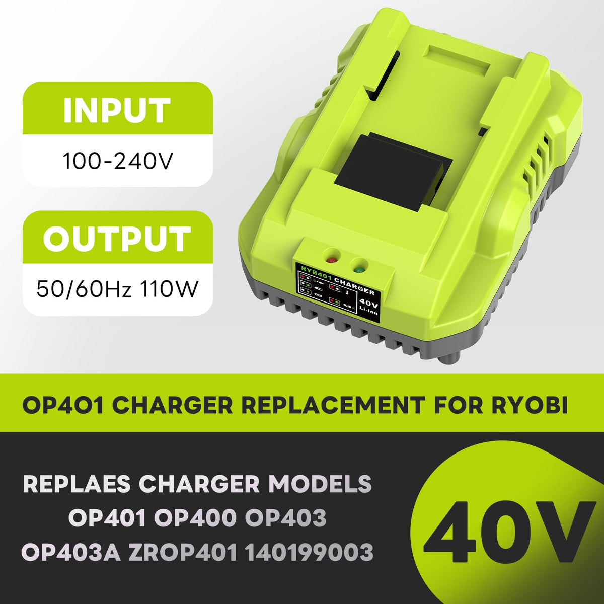 Amityke Rapid Charging OP401 wall-mount setup saves space in workshops and garages.
