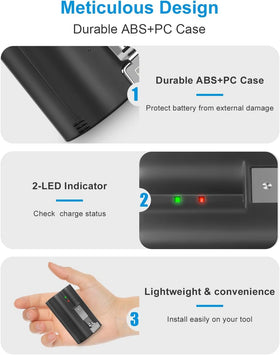 Amityke ring camera 2-3-4 battery 2-pack fits multiple Ring devices.