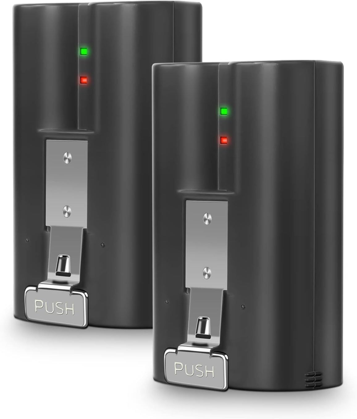 Amityke Ring doorbell battery 2-pack powering uninterrupted doorbell operation.