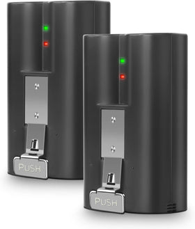 Amityke Ring doorbell battery 2-pack powering uninterrupted doorbell operation.