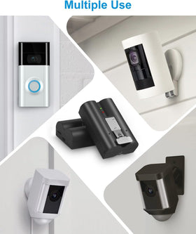Amityke ring video doorbell battery 2-pack supports quick swaps on site.