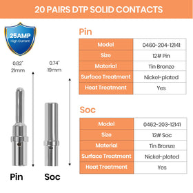 Amliber adapter compatible for Deutsch DTP DT DTM and HD series connectors.