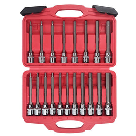 AMM 3/8-drive extended hex socket set in a sturdy box for quick repairs