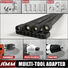 AMM 1/4 inch hex shank fits a wide range of tools