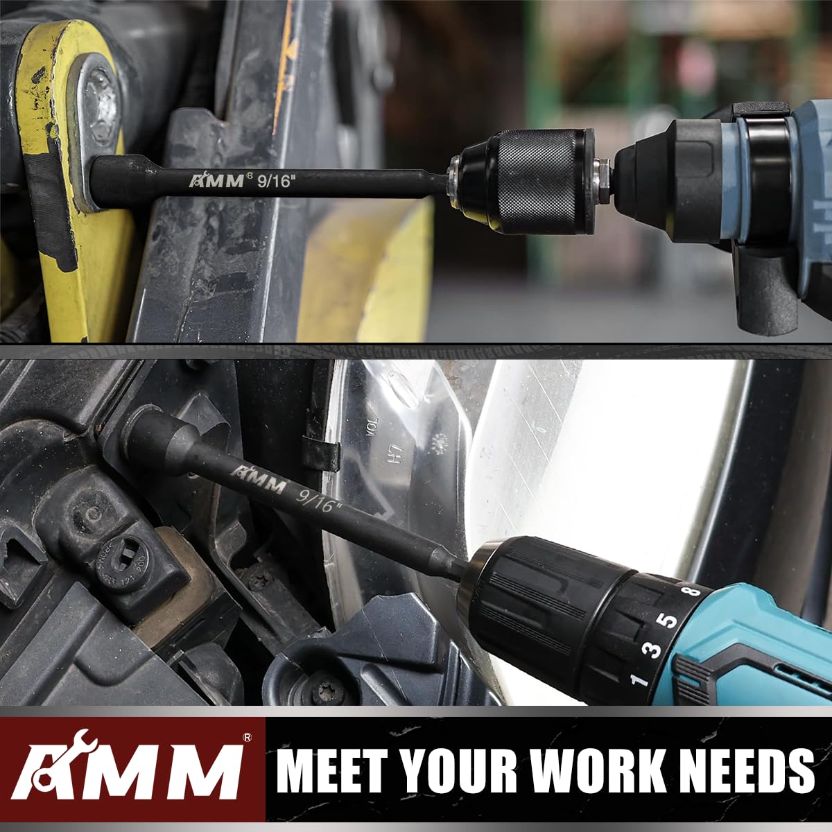 AMM compact storage rails keep the set organized