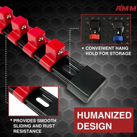 AMM color options blue, black, red aid fast size identification