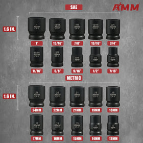 AMM CR-V steel socket surface highlights durability and long life