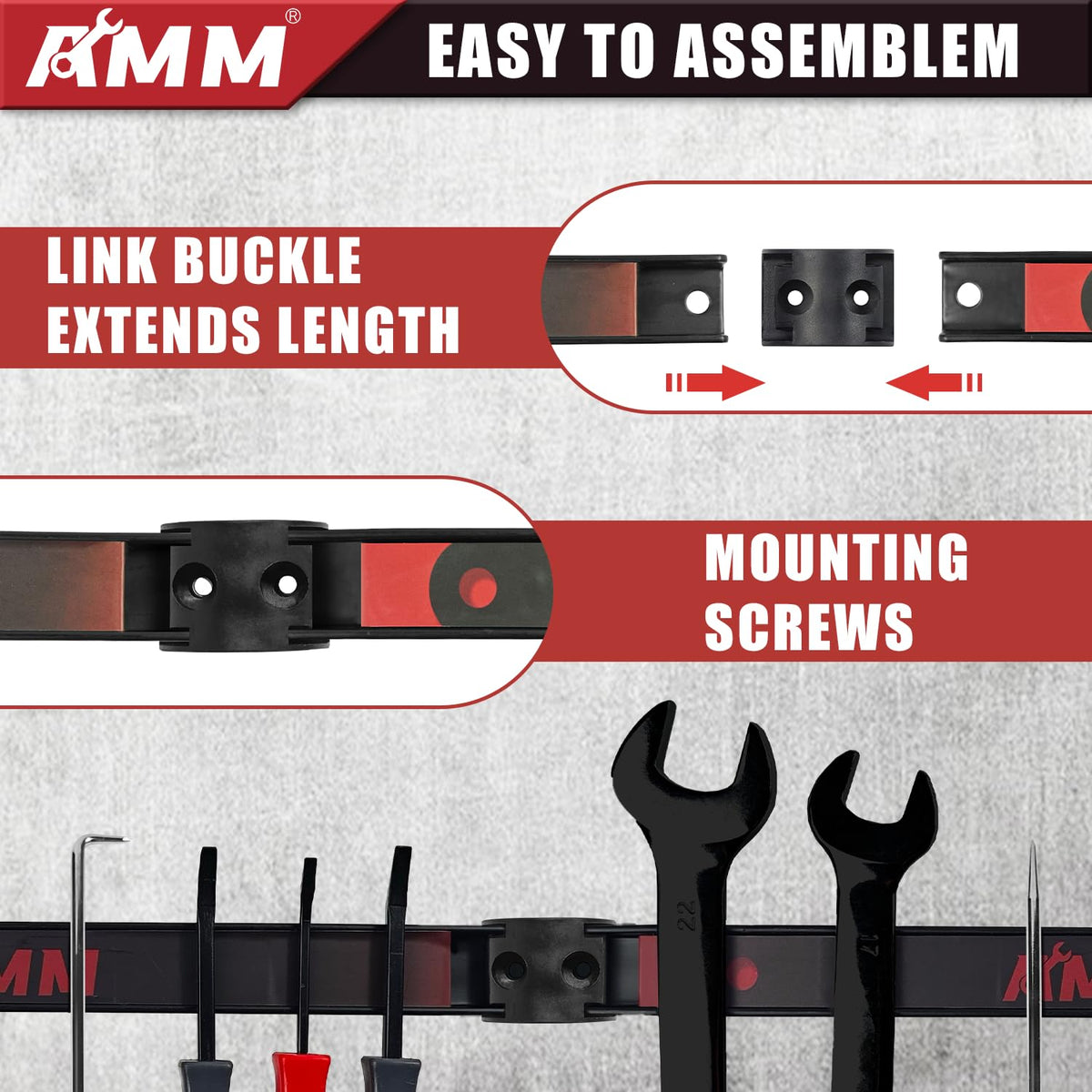 Garage and workshop storage solution by AMM saves counter space.