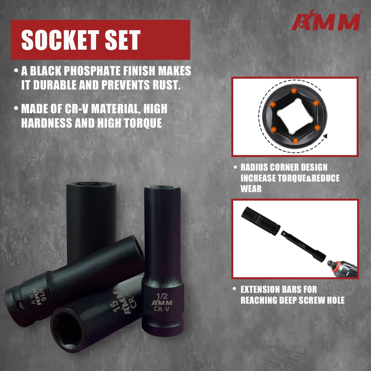 AMM impact adapter enables quick drive size changes