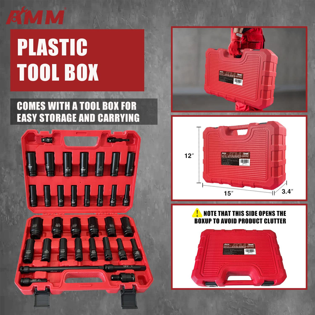 AMM storage case keeps all sockets organized and ready