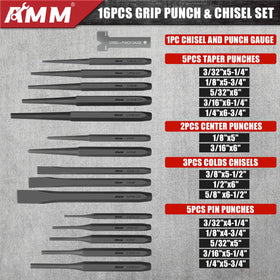 AMM hardened 54-58HRC chisel and punch parts endure tough tasks.
