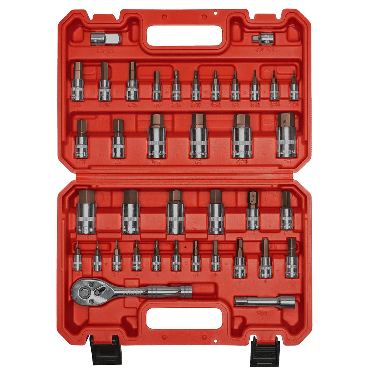 AMM Master Allen Socket Set in a sturdy case for portable projects.