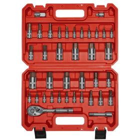 AMM Master Allen Socket Set in a sturdy case for portable projects.