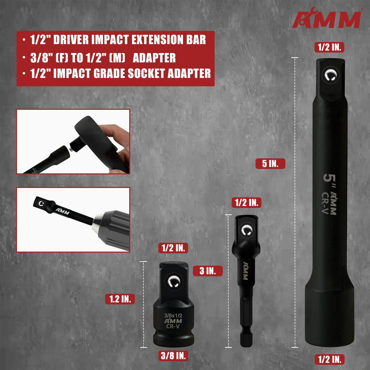 AMM metric sizes 13-24 mm for precision metric tasks