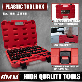 AMM socket sizes include SAE and metric for wide automotive and equipment use.