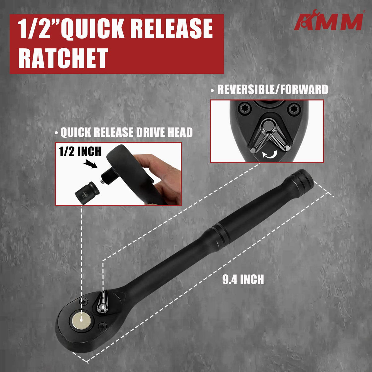 AMM SAE standard sizes 7/16 to 1 inch for versatile repairs