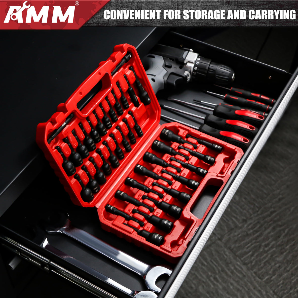 AMM 1/4-inch hex shank compatibility with quick-change chucks