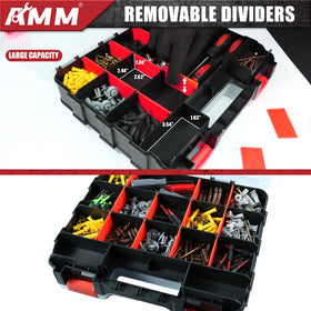 AMM Tool Box clear lid for quick content identification during projects.