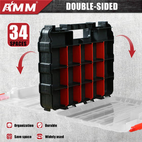 AMM Tool Box with removable dividers adjustable for space.