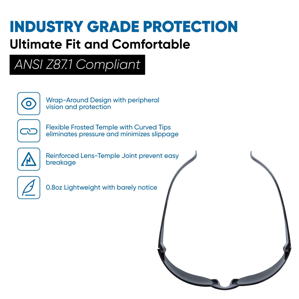 amoolo lightweight glasses weigh 0.8 ounces for extended wear