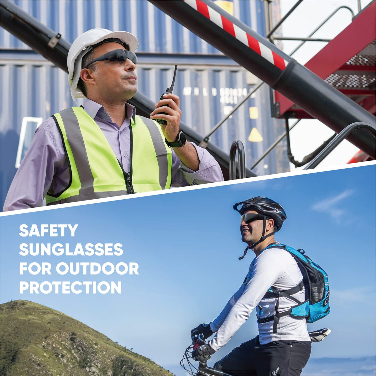 amoolo tinted safety glasses for outdoor work reduce glare