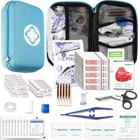 AMORNING 276PCS travel first-aid kit in backpack scene for on-the-go safety during trips