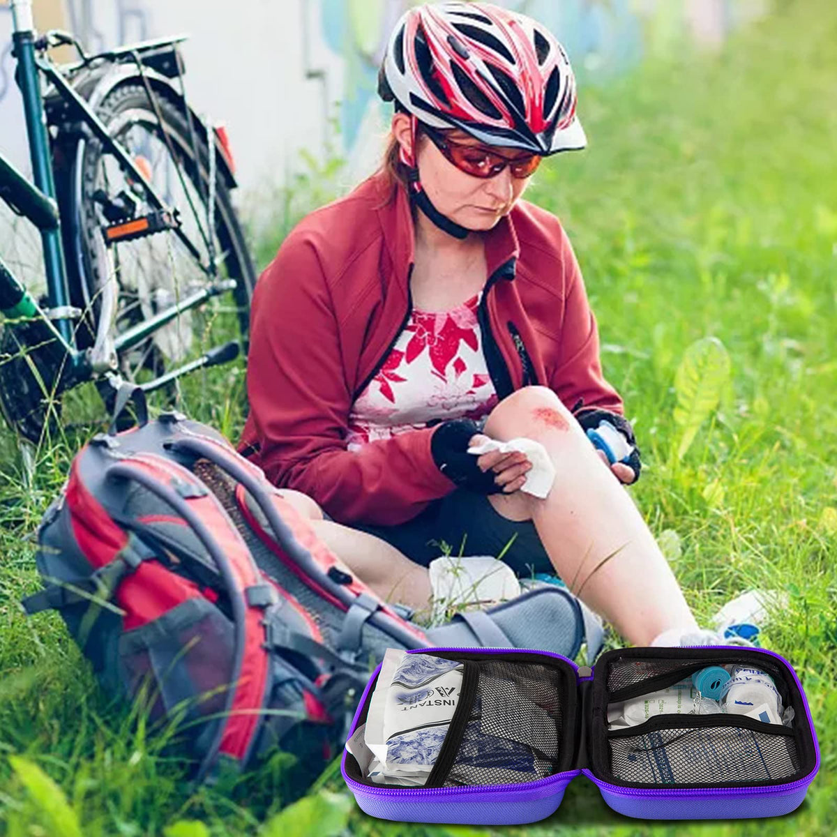 AMORNING hiking travel-first aid essentials kit—compact, lightweight, and accessible.