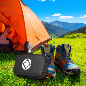 AMORNING compact first aid set for home or office use with essential supplies