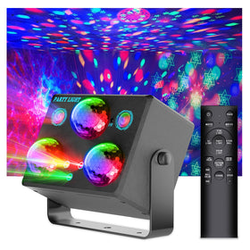 Amosamz Disco Ball Party Lights with RGB&OGB disco ball for a vibrant dance-floor ambiance.